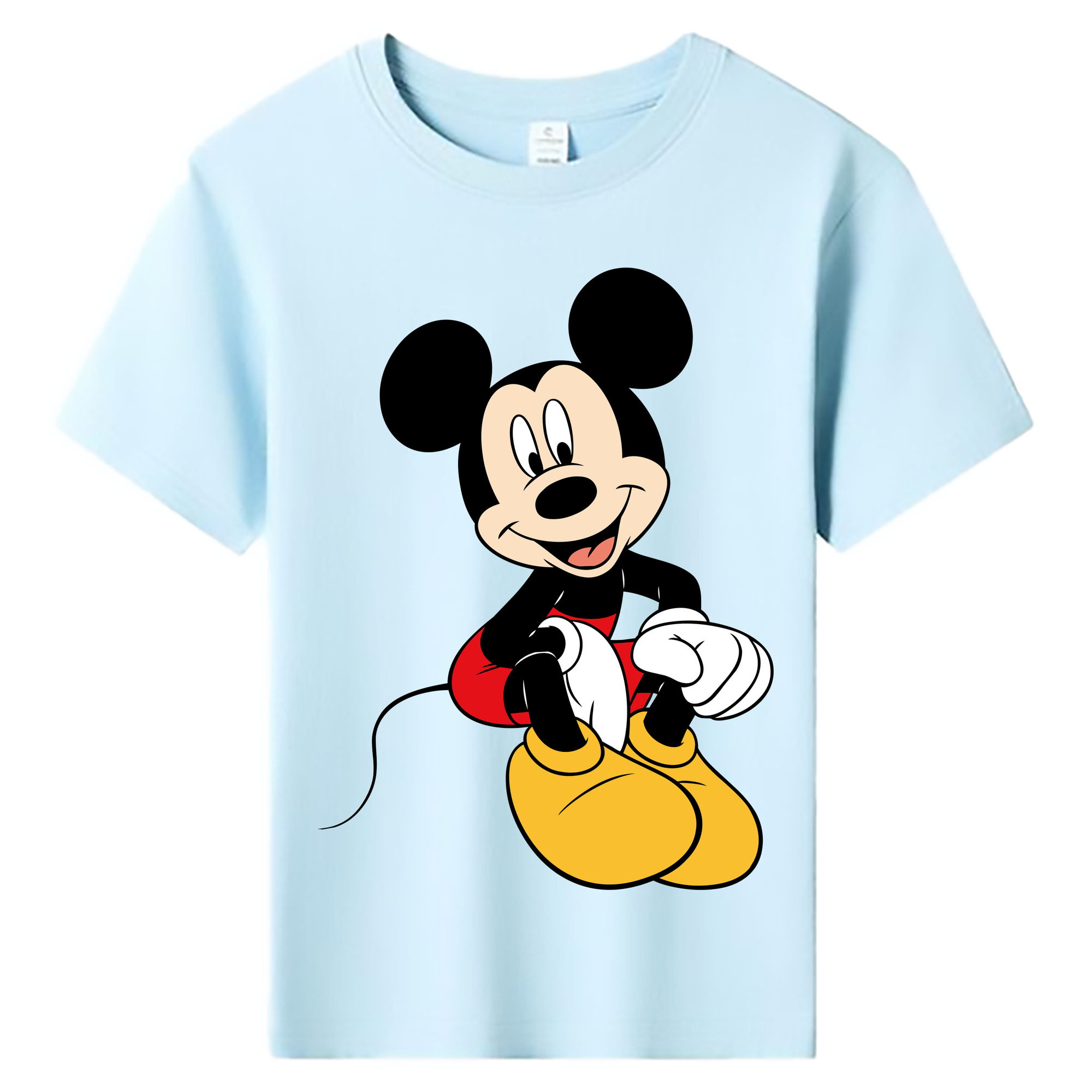 ミッキーマウス Mickey Mouse 綿100％キッズTシャツ（フロントプリント）